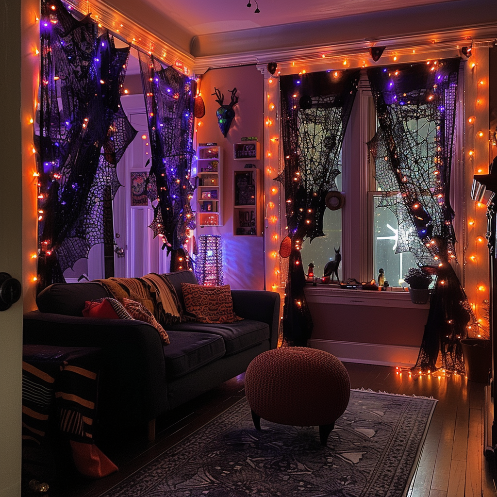 Halloween apartment decor indoor